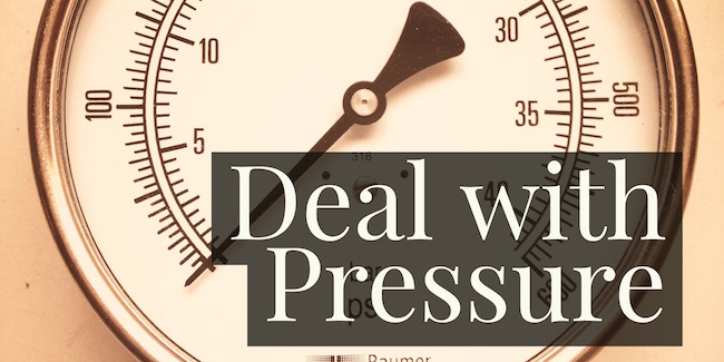 deal with pressure