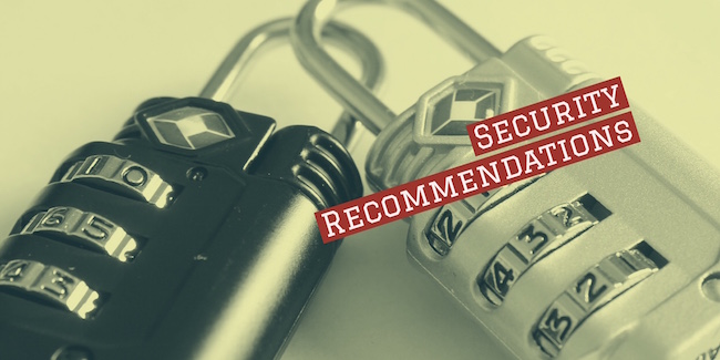 security recommendations