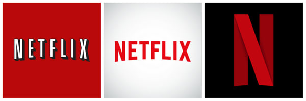 The evolution of Netflix Logo